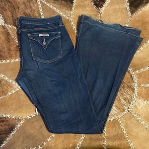 Hudson flare jeans button pocket